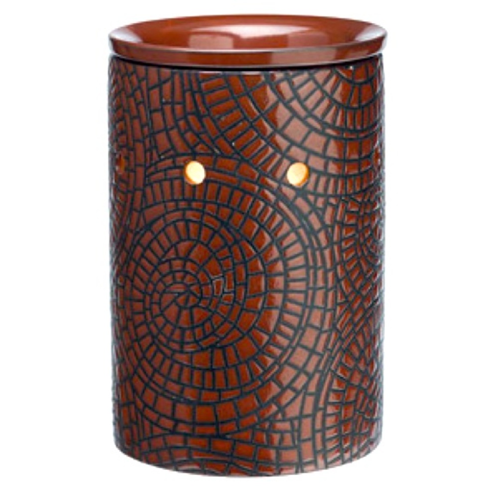 Cobbled Leather Scentsy Warmer; wax warmer. Decor and fragrance warmer.